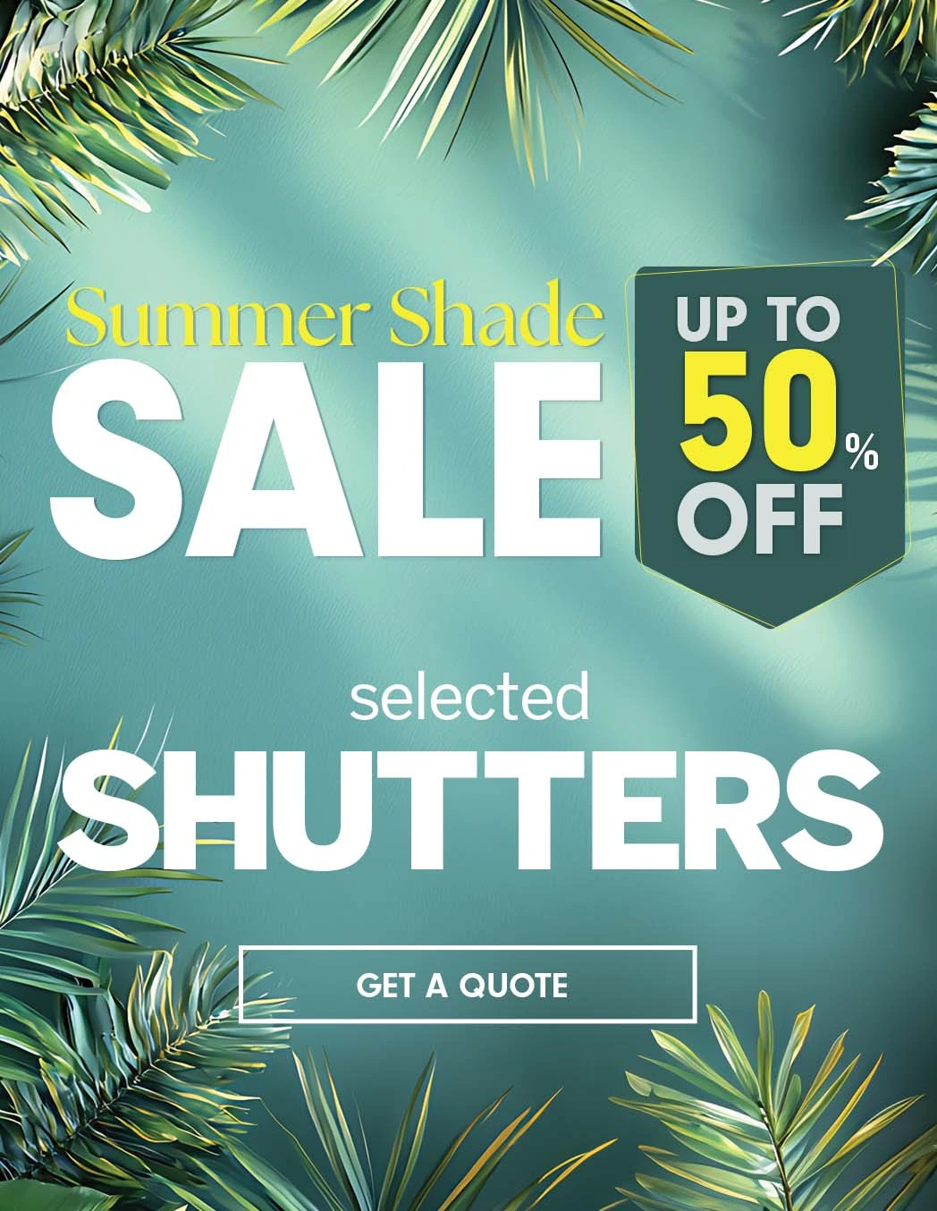 Up to 50% Off On Shutters